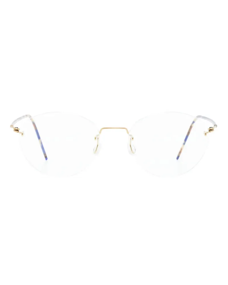 Lindberg Brille mit rundem Gestell - Blau Blau
