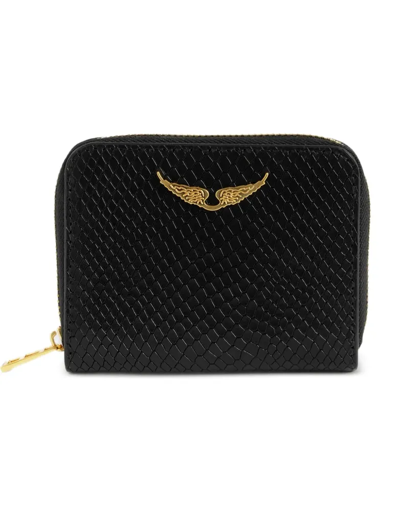 Zadig & Voltaire Mini ZV Soft Wild Portemonnaie - Schwarz Schwarz