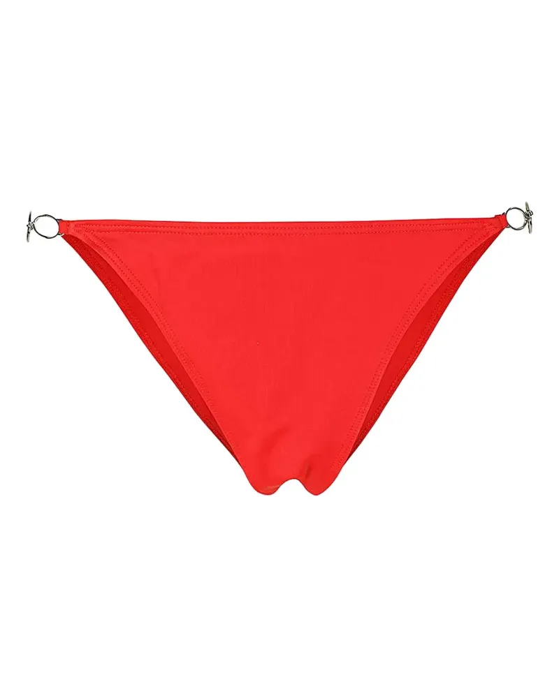 Diesel Bikinihöschen mit Logo-Schild - Rot Rot