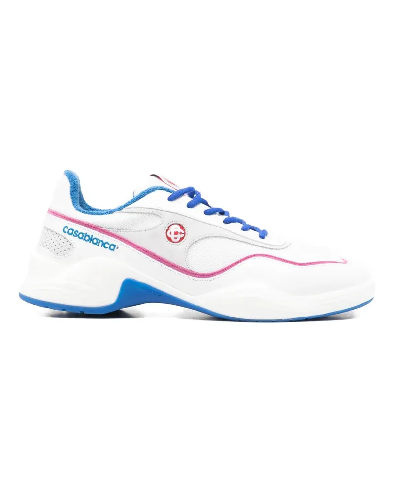 Casablanca Paris logo trim sneakers - Weiß Weiß