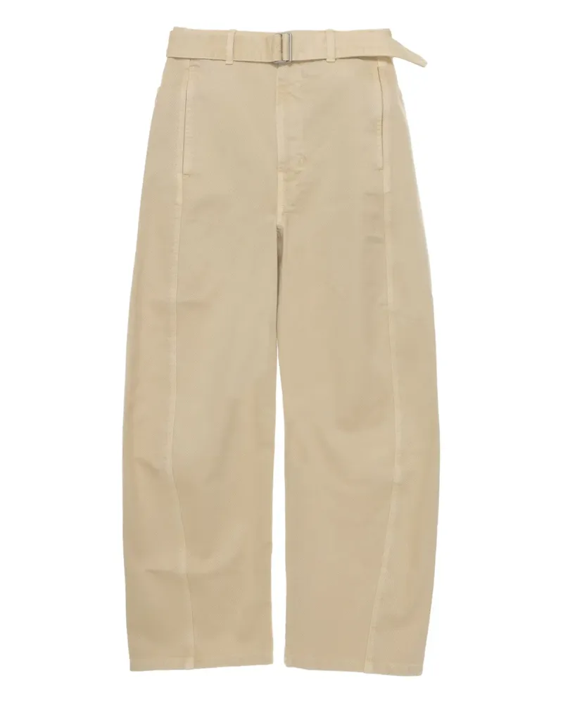 Christophe Lemaire Hose mit Gürtel - Nude Nude