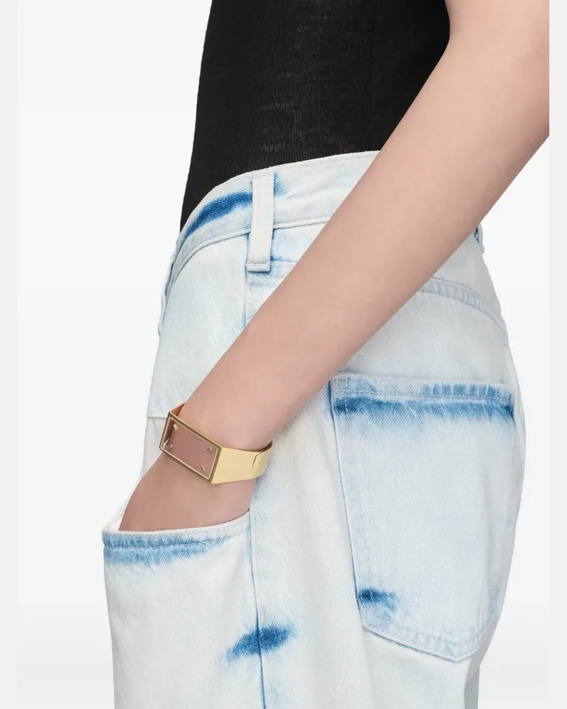 Maison Margiela Four Stitches cuff bracelets - Gold Gold