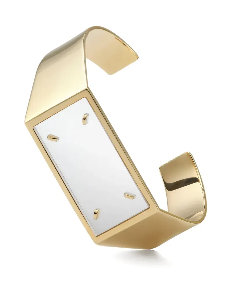 Maison Margiela Four Stitches cuff bracelets - Gold Gold