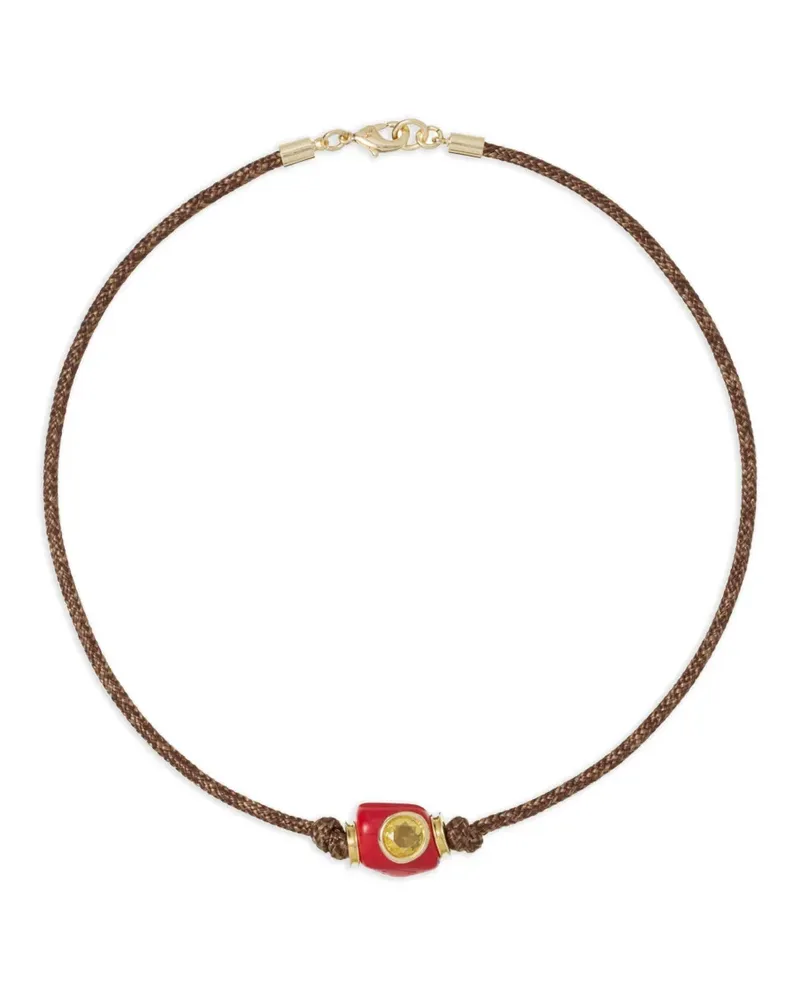 Roxanne Assoulin Coral Tube Kordelhalskette - Gold Gold