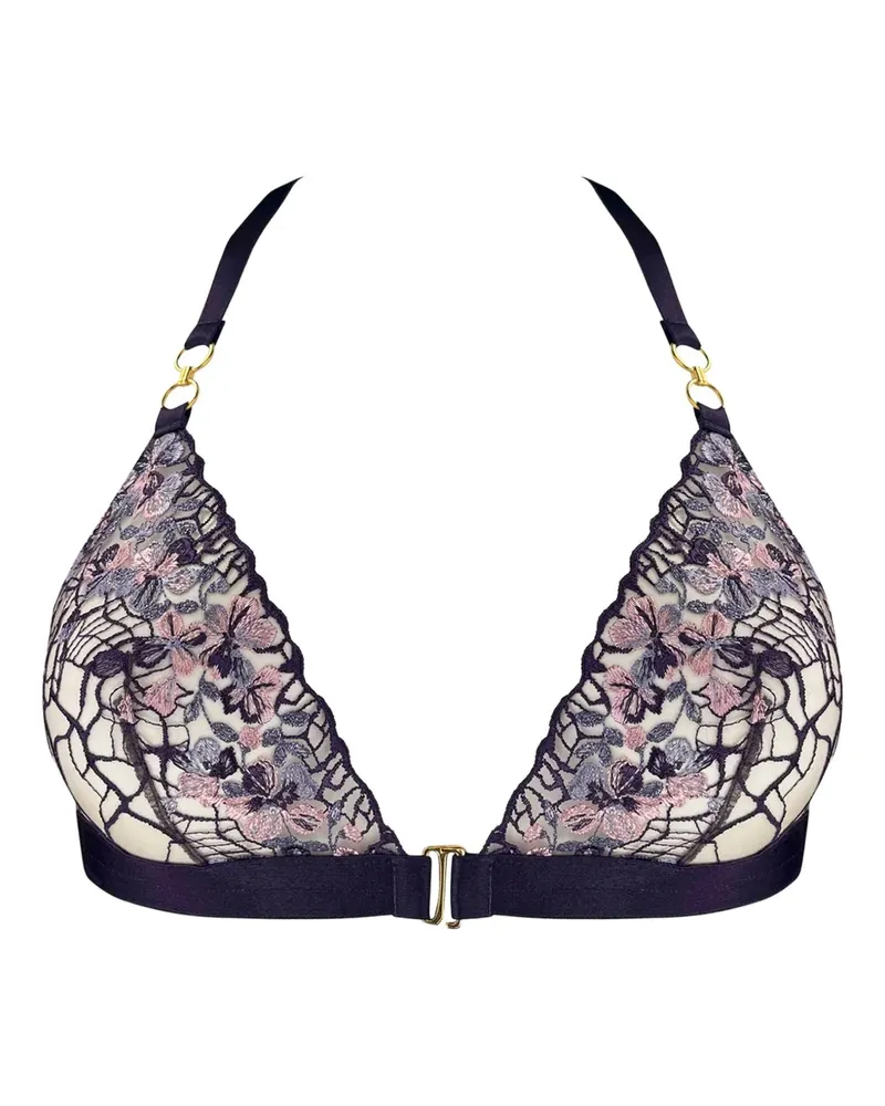 Bordelle Amela Triangel-BH mit Stickerei - Violett Violett