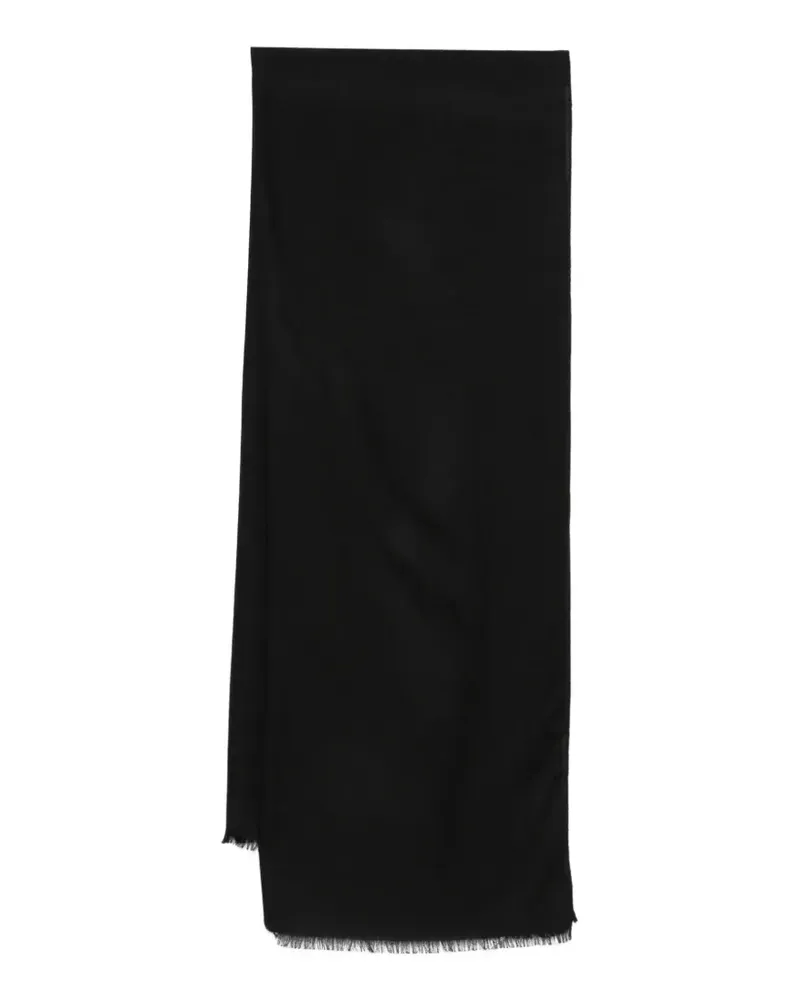 Max Mara Maxapalmeti Schal mit Fransen - Schwarz Schwarz