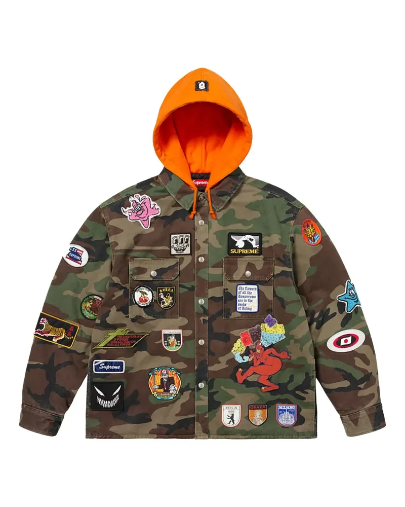 Supreme Being Stadium Patches "Camo" Jacke - Grün Grün