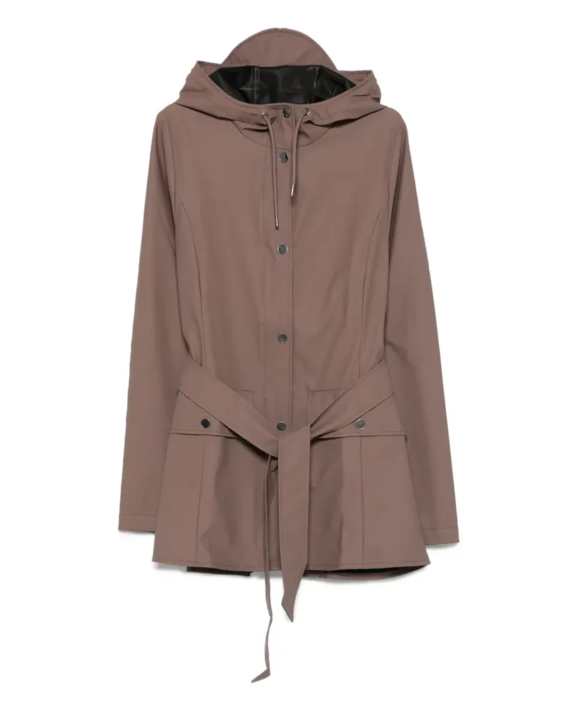 RAINS Regenmantel mit Kapuze - Braun Braun