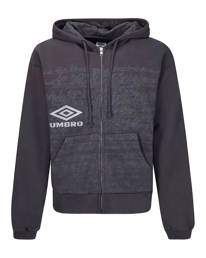 Umbro x Slam Jam Hoodie mit Text-Print - Schwarz Schwarz