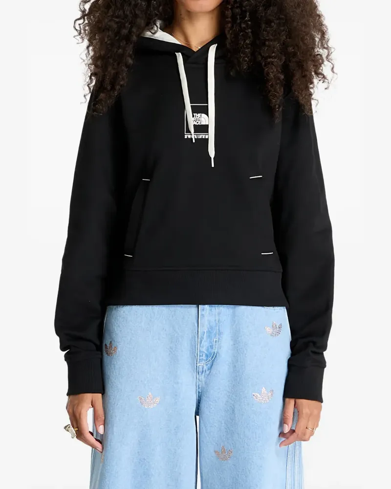 The North Face Coordinates Crop Hoodie - Schwarz Schwarz