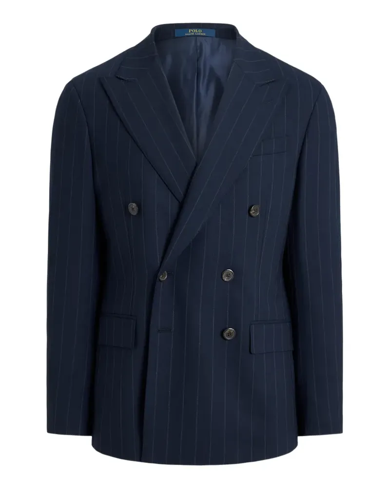 Ralph Lauren Gestreiftes Twill-Sakko - Blau Blau