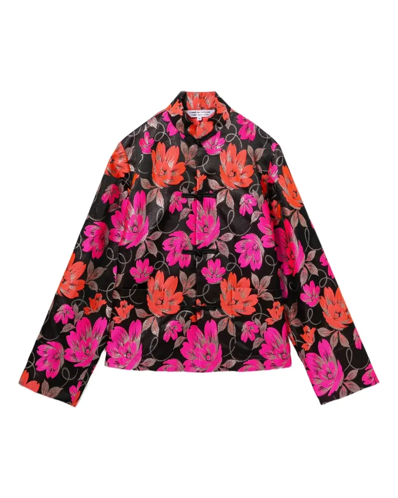 Comme des Garçons floral knot jacket - Schwarz Schwarz