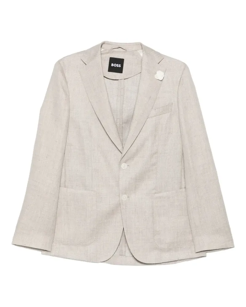 HUGO BOSS Hanry two-button blazer - Nude Nude