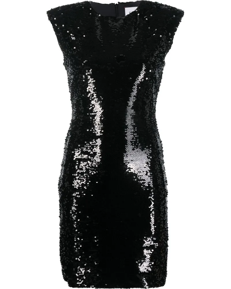 Philipp Plein Kleid mit Pailletten - Schwarz Schwarz