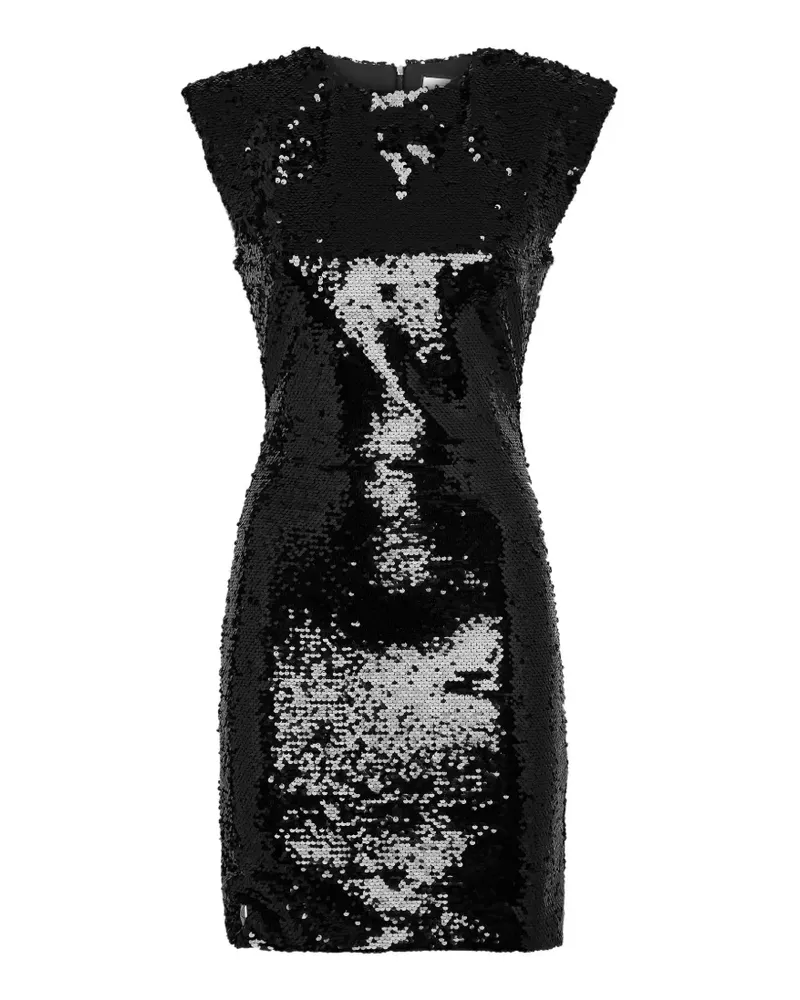 Philipp Plein Kleid mit Pailletten - Schwarz Schwarz