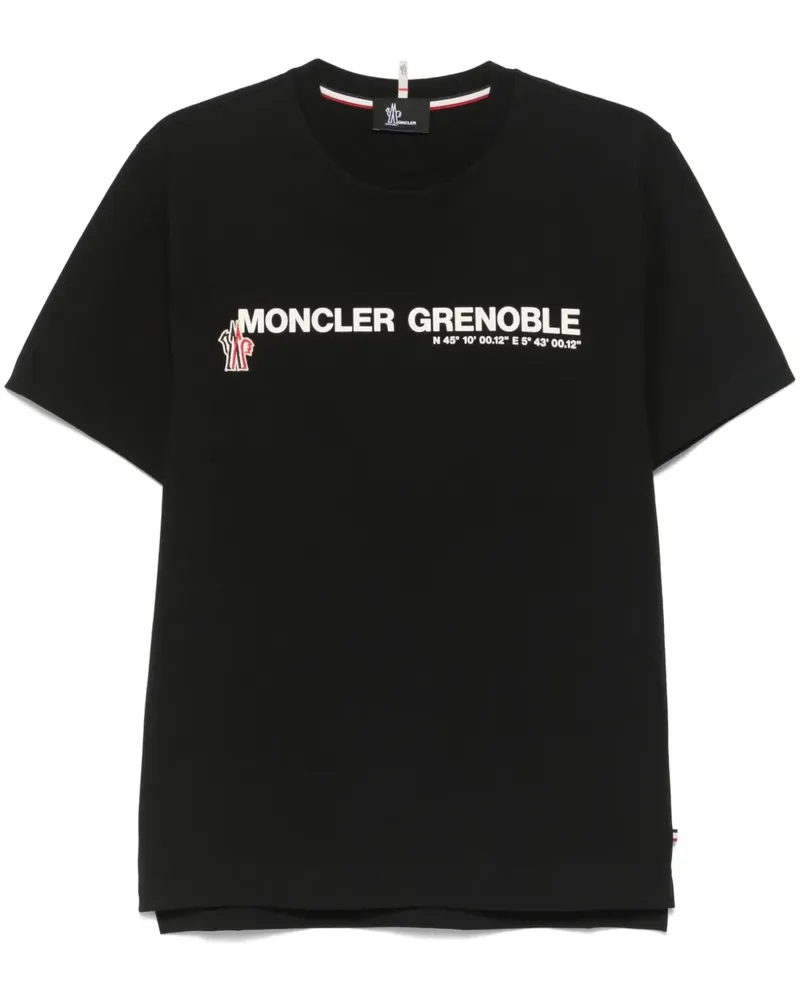 Moncler Klassisches T-Shirt - Schwarz Schwarz