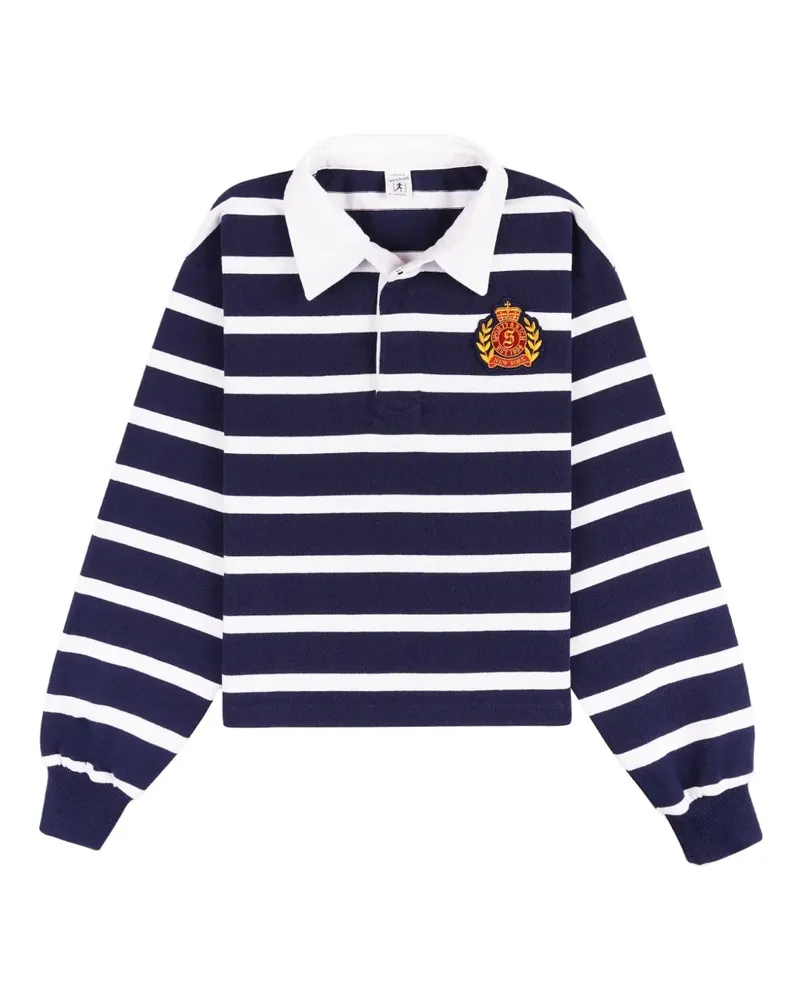 SPORTY & RICH Gestreiftes Sweatshirt - Blau Blau