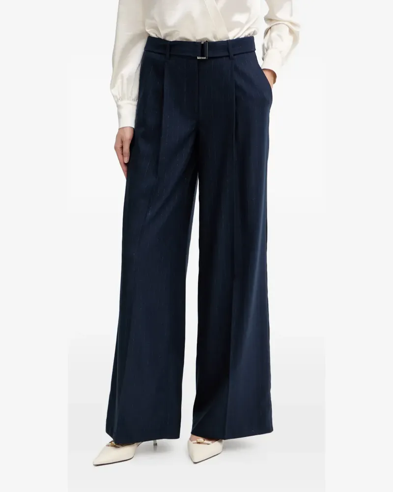 Guess striped-pattern trousers - Blau Blau
