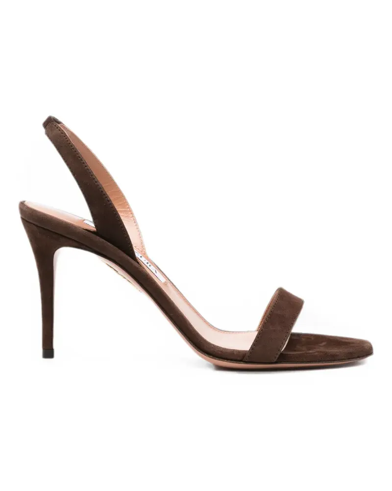 Aquazzura So Nude Slingback-Sandalen - Braun Braun