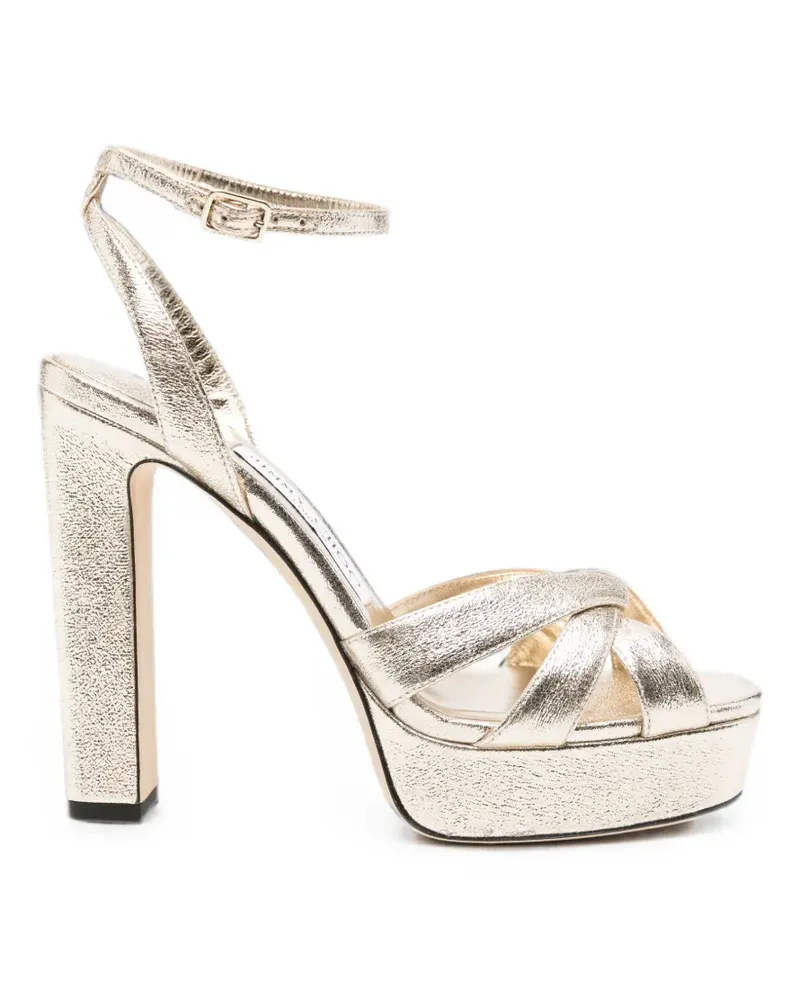 Jimmy Choo crossover-strap sandals - Gold Gold