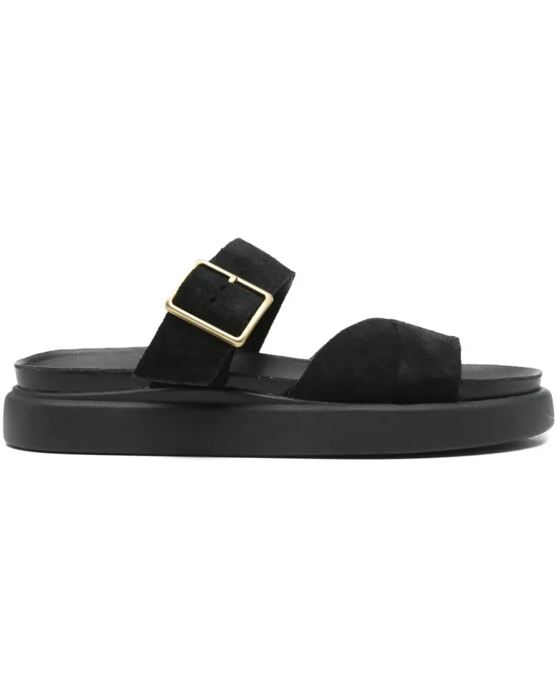 Clarks Aristella Plateau-Sandalen mit Schnalle - Schwarz Schwarz
