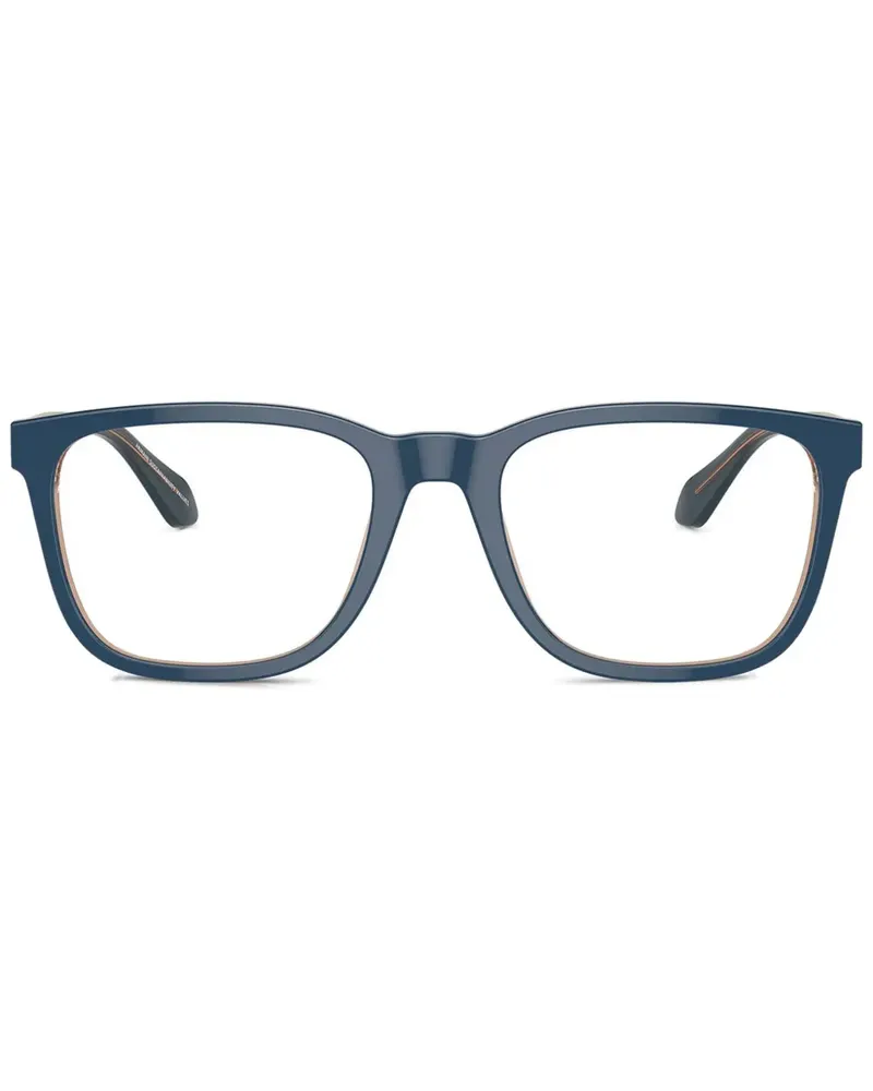 Giorgio Armani Brille mit eckigem Gestell - Blau Blau