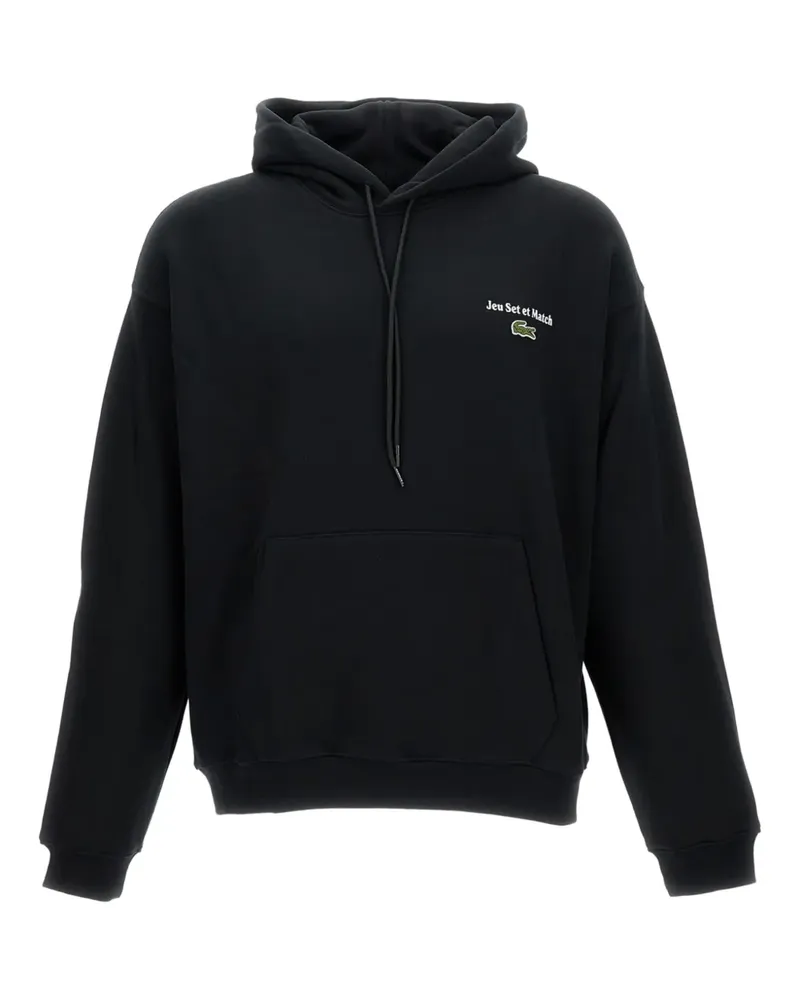 Lacoste Jeu Set et Match Hoodie - Schwarz Schwarz