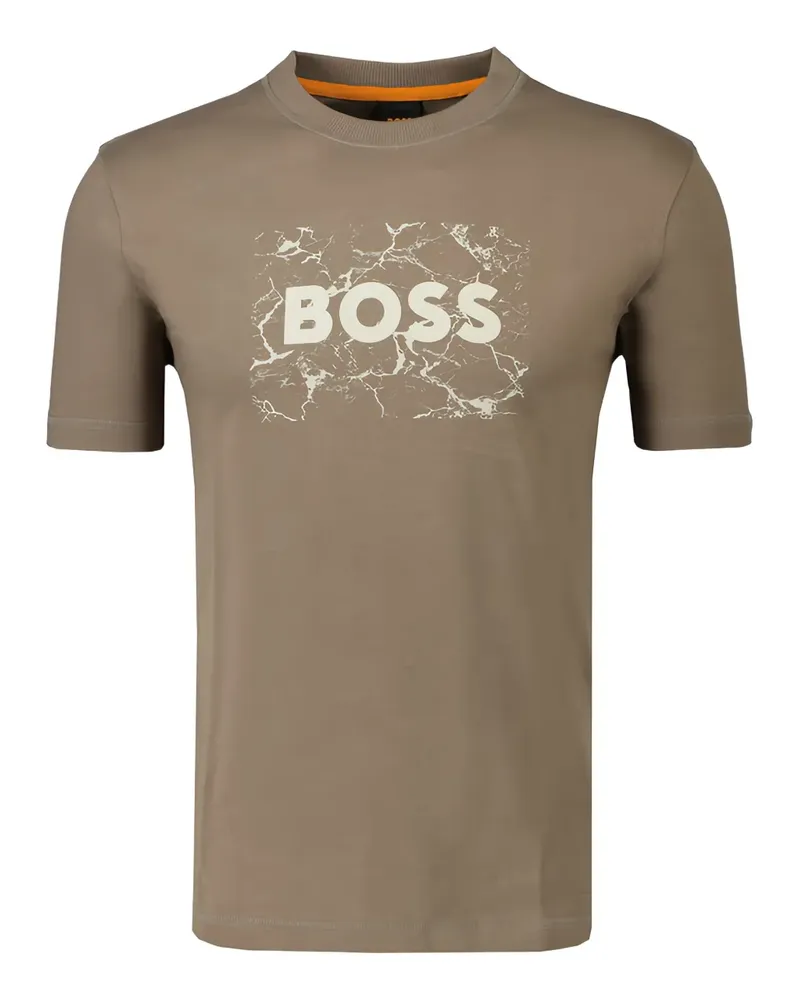 HUGO BOSS Space T-Shirt mit Logo - Braun Braun