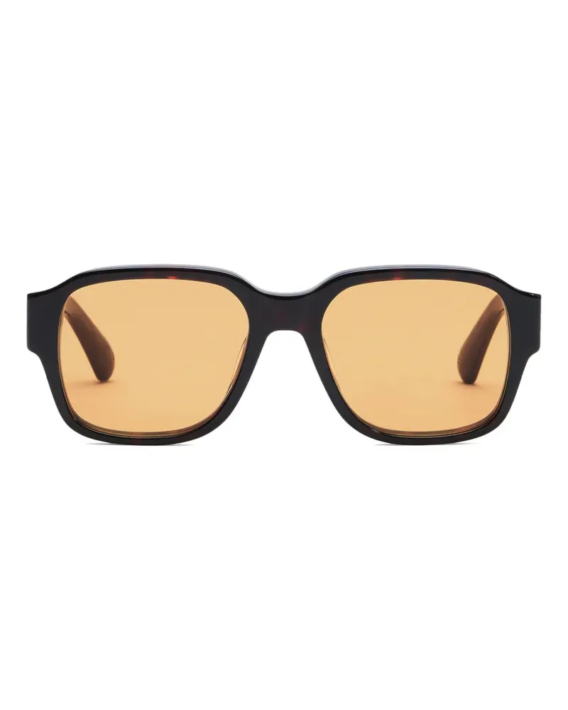 AMI Paris 75006 Sonnenbrille mit eckigem Gestell - Braun Braun