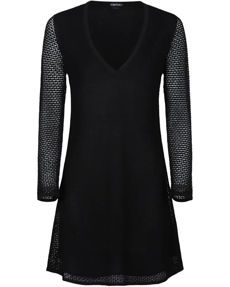 Tom Ford Gestricktes Minikleid - Schwarz Schwarz