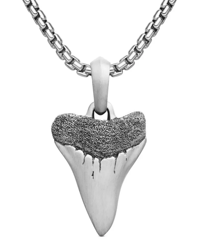 David Yurman Shark Tooth Amulett aus Sterlingsilber (27mm Silber