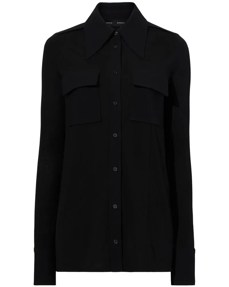Proenza Schouler Hemd mit langen Ärmeln - Schwarz Schwarz