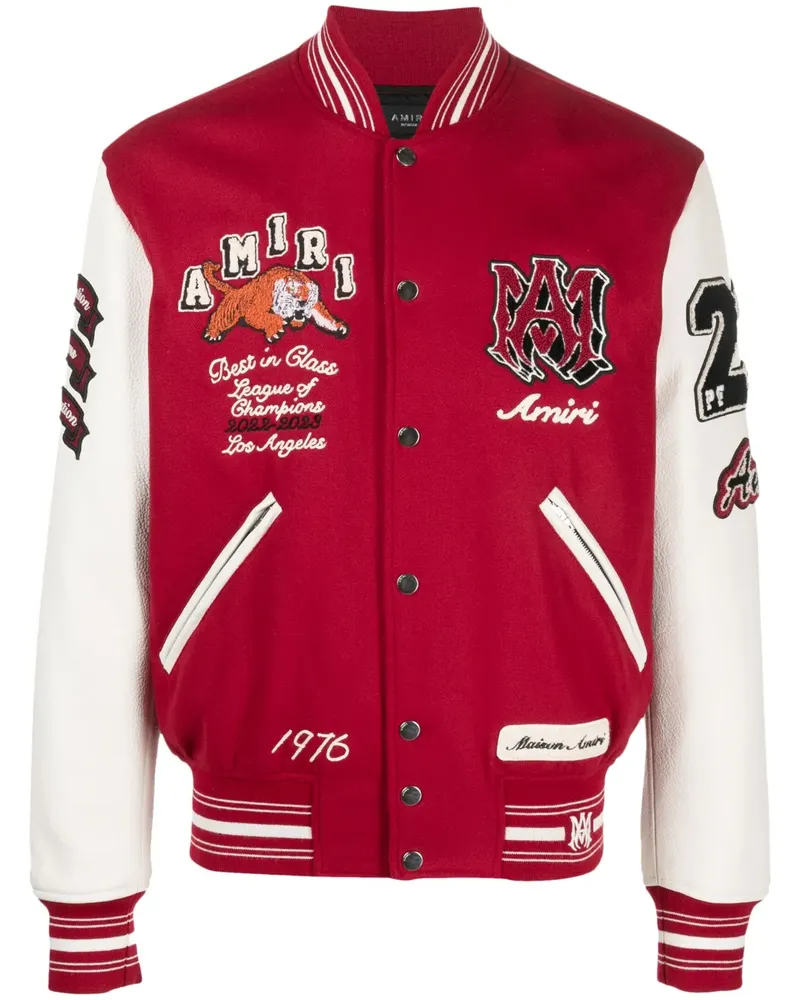Amiri Collegejacke mit Logo-Patch - Rot Rot