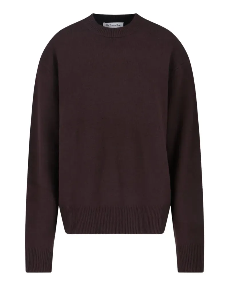 FRANKIE Shop Rafella Pullover mit rundem Ausschnitt - Braun Braun