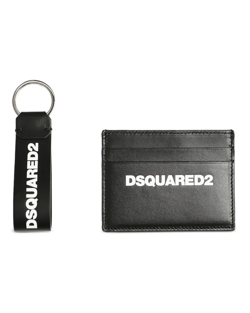 Dsquared2 Schlüsselanhänger-Set mit Kartenetui - Schwarz Schwarz