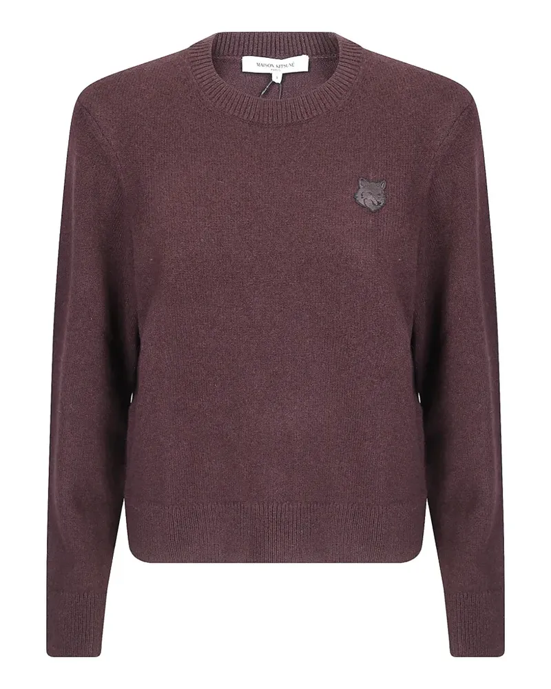 Kitsuné Fox Head sweater - Violett Violett