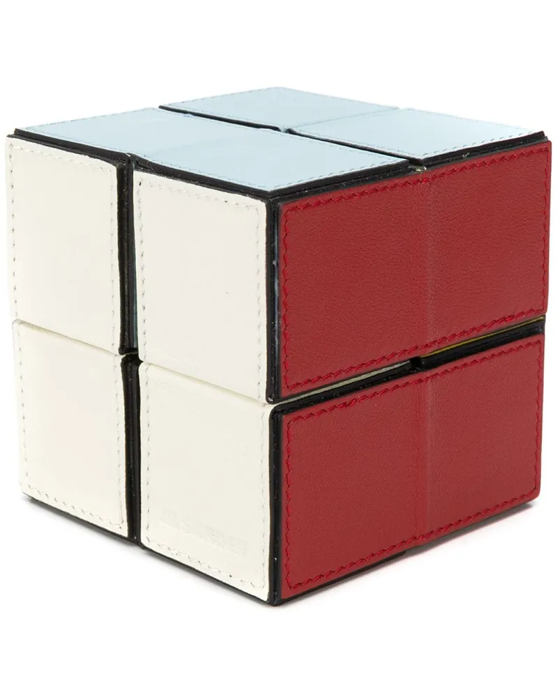 Jil Sander Box im Zauberwürfel-Design Rot