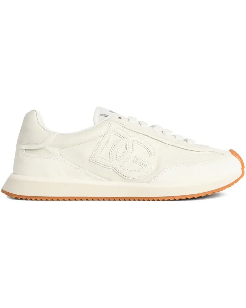 Dolce & Gabbana Suede Inserts Embossed Logo sneakers - Weiß Weiß
