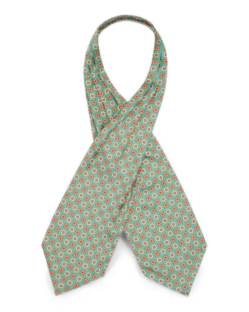 Valentino Garavani Seidenschal mit geometrischem Print - Grün Grün