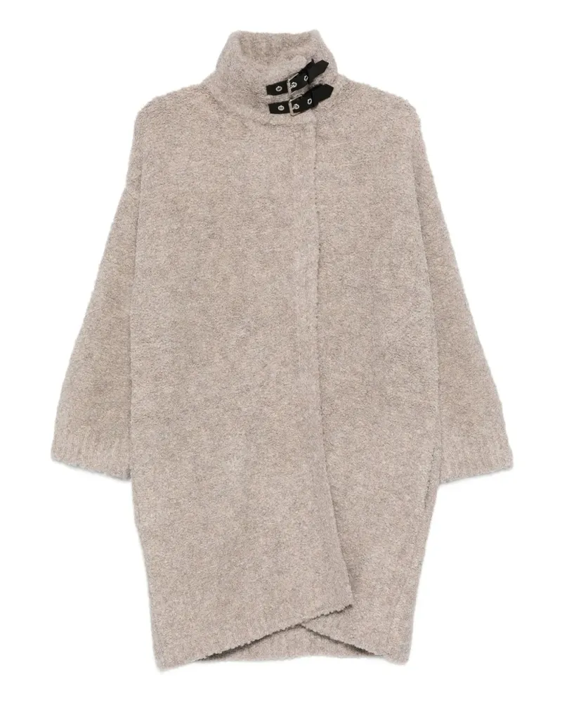 Liu Jo Mantel aus Bouclé - Grau Grau