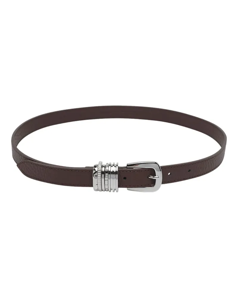 Orciani leather ring belt - Braun Braun