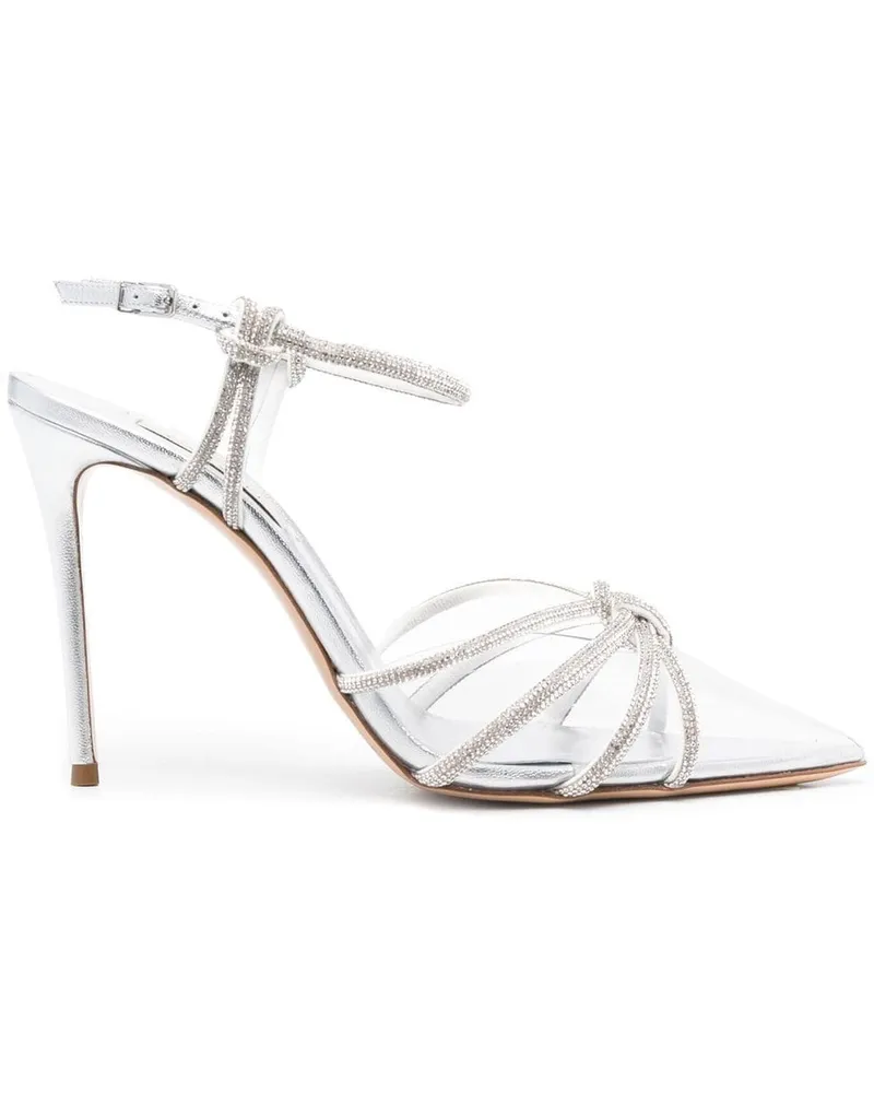 Casadei Sandalen mit Knoten 120mm - Silber Silber