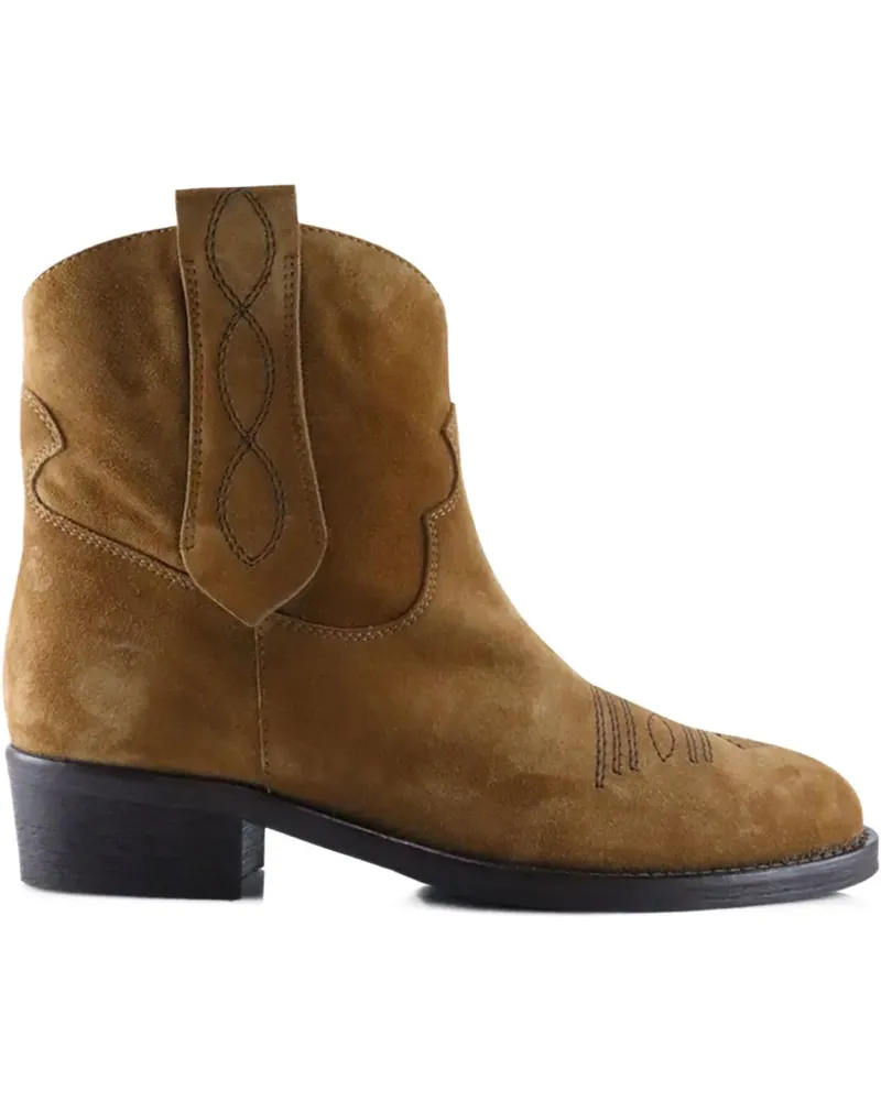 NOTABENE Anne Cowboystiefel aus Wildleder - Braun Braun