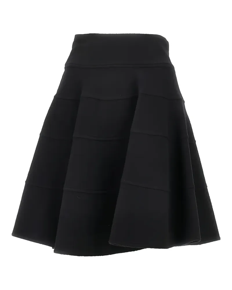 Emporio Armani tiered virgin wool skirt - Schwarz Schwarz
