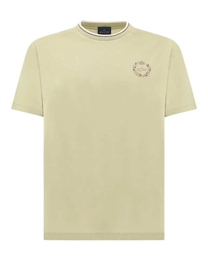 Paul & Shark T-Shirt mit Stickerei - Nude Nude