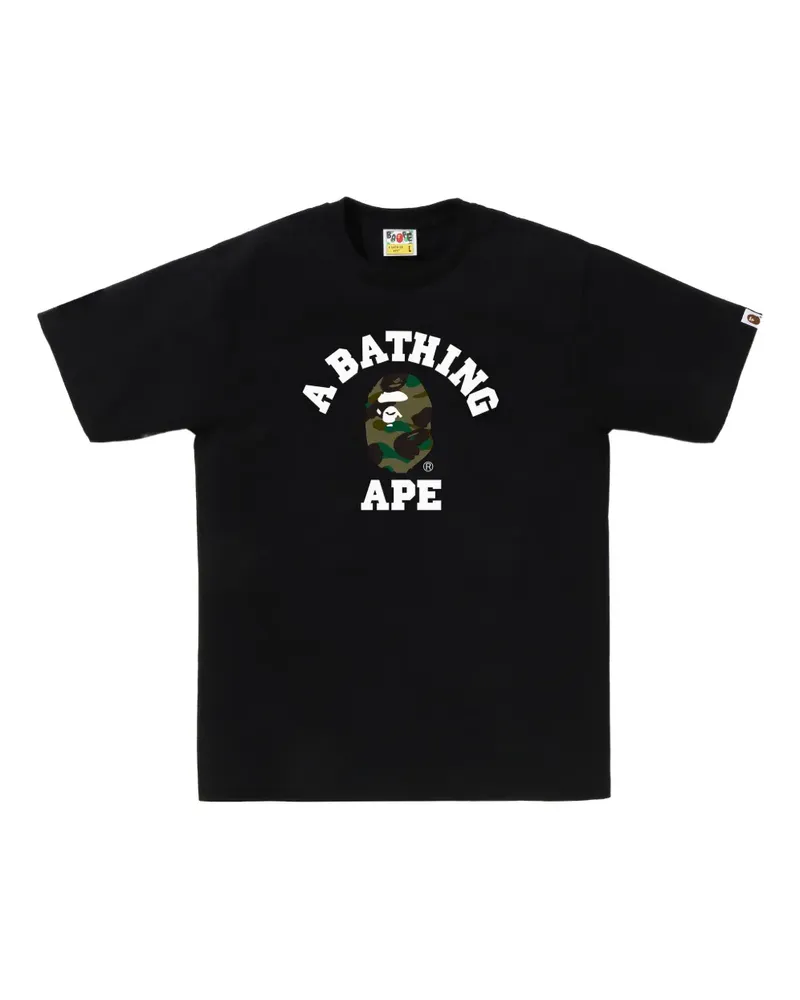 BAPE T-Shirt mit Logo-Grafik - Schwarz Schwarz