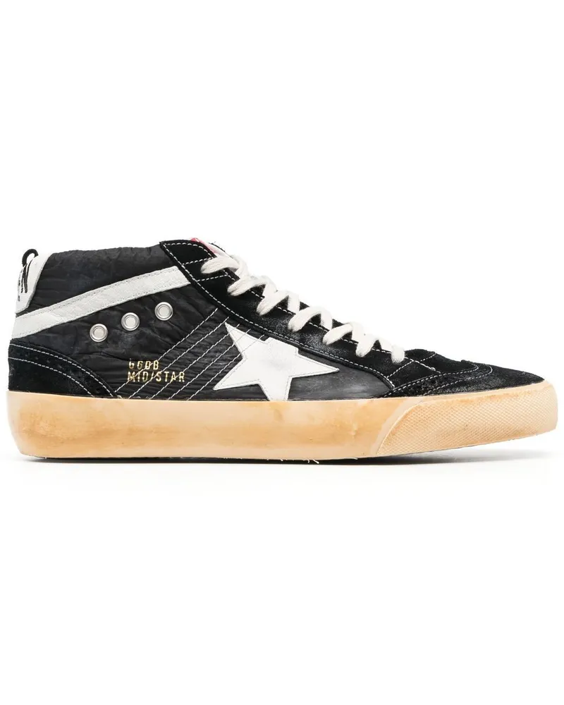 Golden Goose Mid Star Sneakers - Schwarz Schwarz