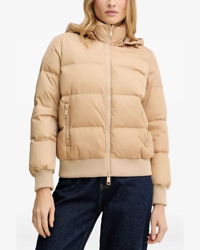 Armani Exchange Kapuzenjacke mit Logo-Patch - Nude Nude