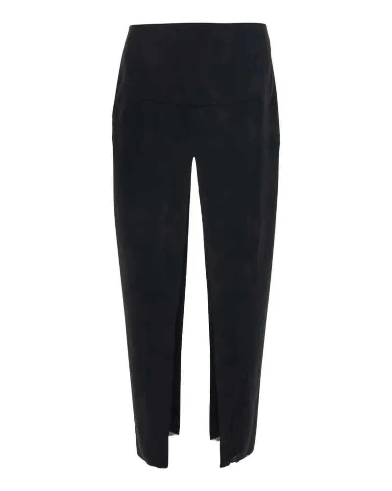 Rick Owens Midirock mit Schlitz - Schwarz Schwarz