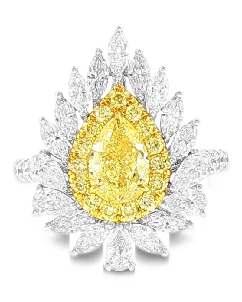 HYT Jewelry diamond 2-in-1 pendant and ring - Silber Silber